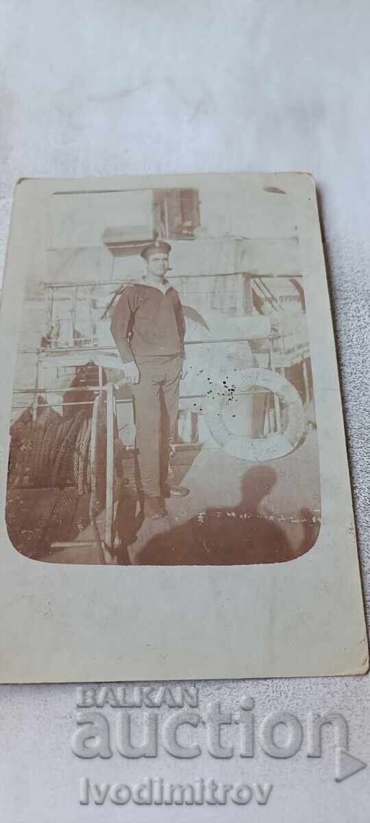 Fotografie Varna Matroz pe nava Nadejda 1917 Fotografie Varna Matroz pe nava Nadejda 1917