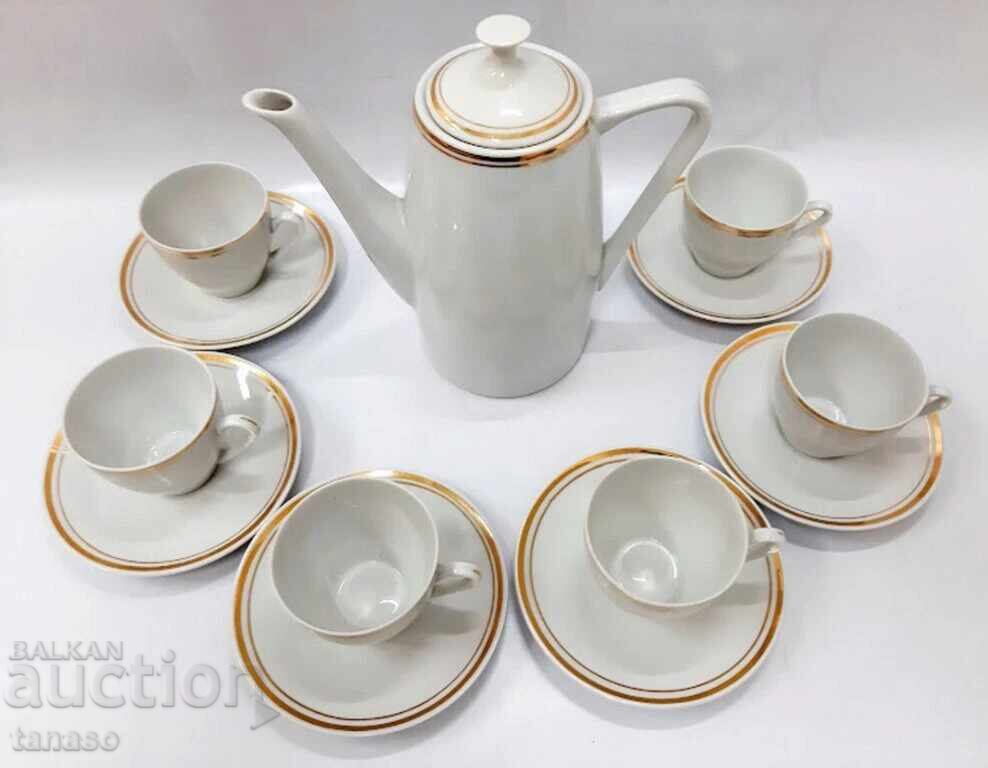 Retro porcelain coffee set Izida Bulgaria, like new - 6