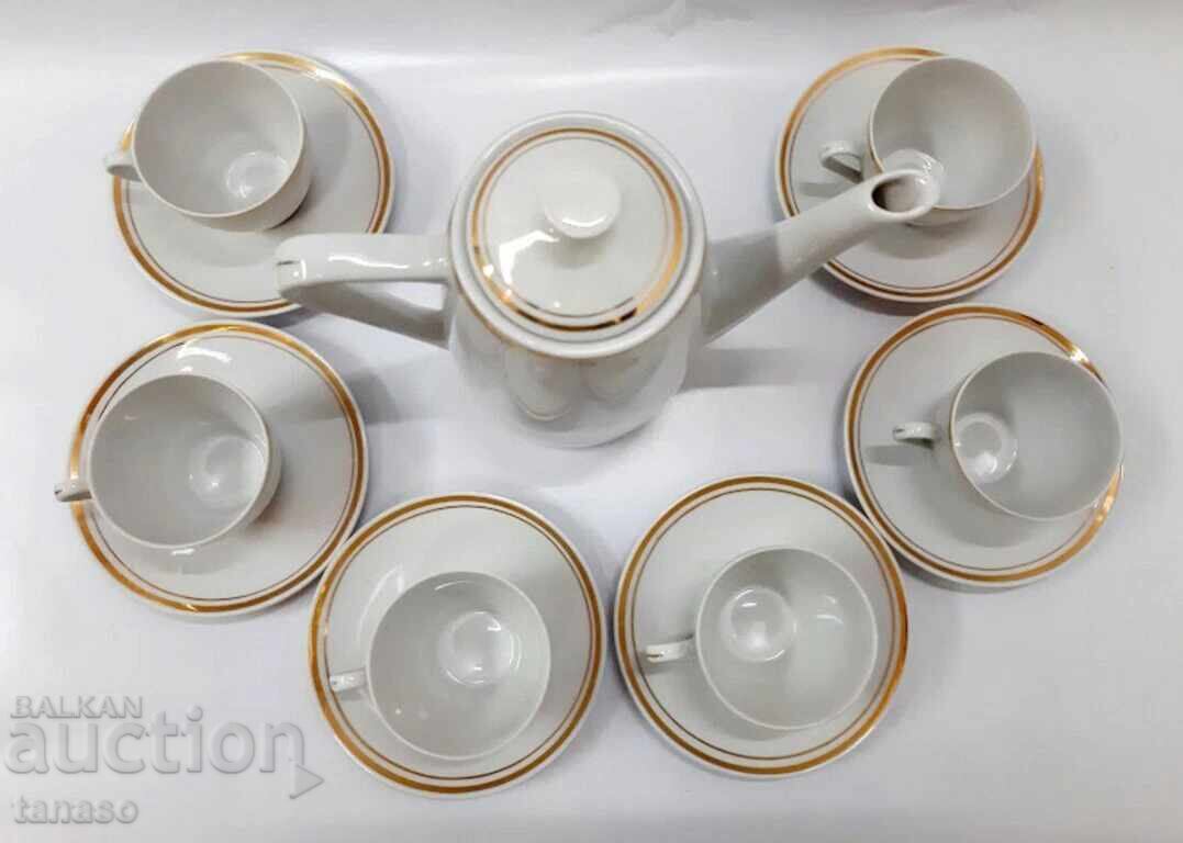 Retro porcelain coffee set Izida Bulgaria, like new - 7