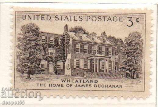 1956. USA. Wheatland - James Buchanan's home.