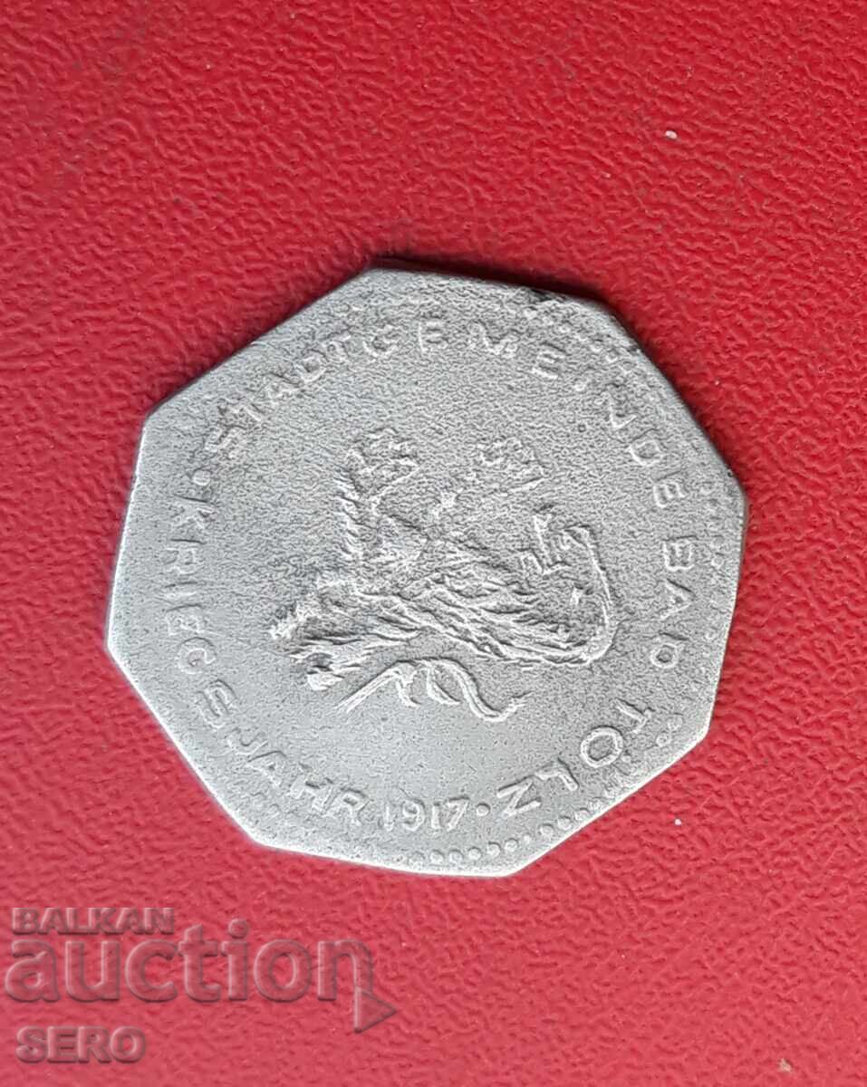 Германия-Бавария-Бад Тьолц-5 пфенига 1917 с цена € 3.01 | 5.89 лв.