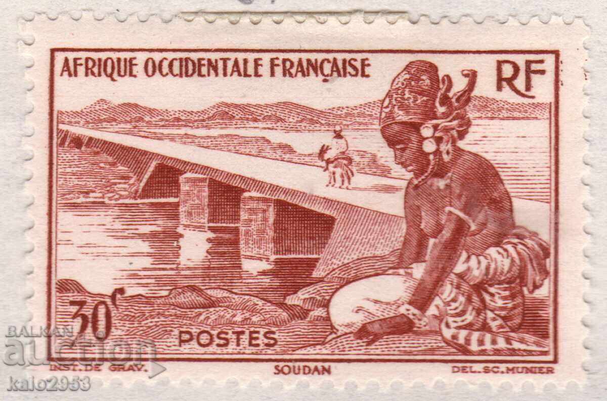 Africa Occidentală Franceză-1947-Uz curent-Baraj în Sudan, MLH Africa Occidentală Franceză-1947-Uz curent-Baraj în Sudan, MLH