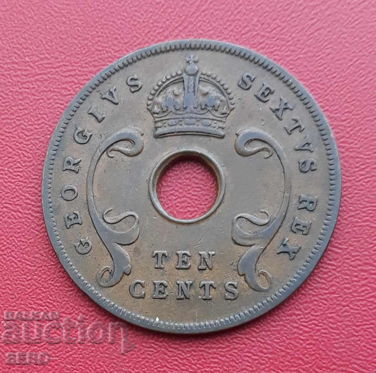 British East Africa-10 cents 1949 with price € 2.31 | 4.52 BGN