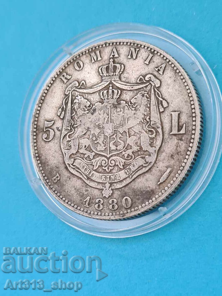 Livrarea 5 LEI 1880 România, Original