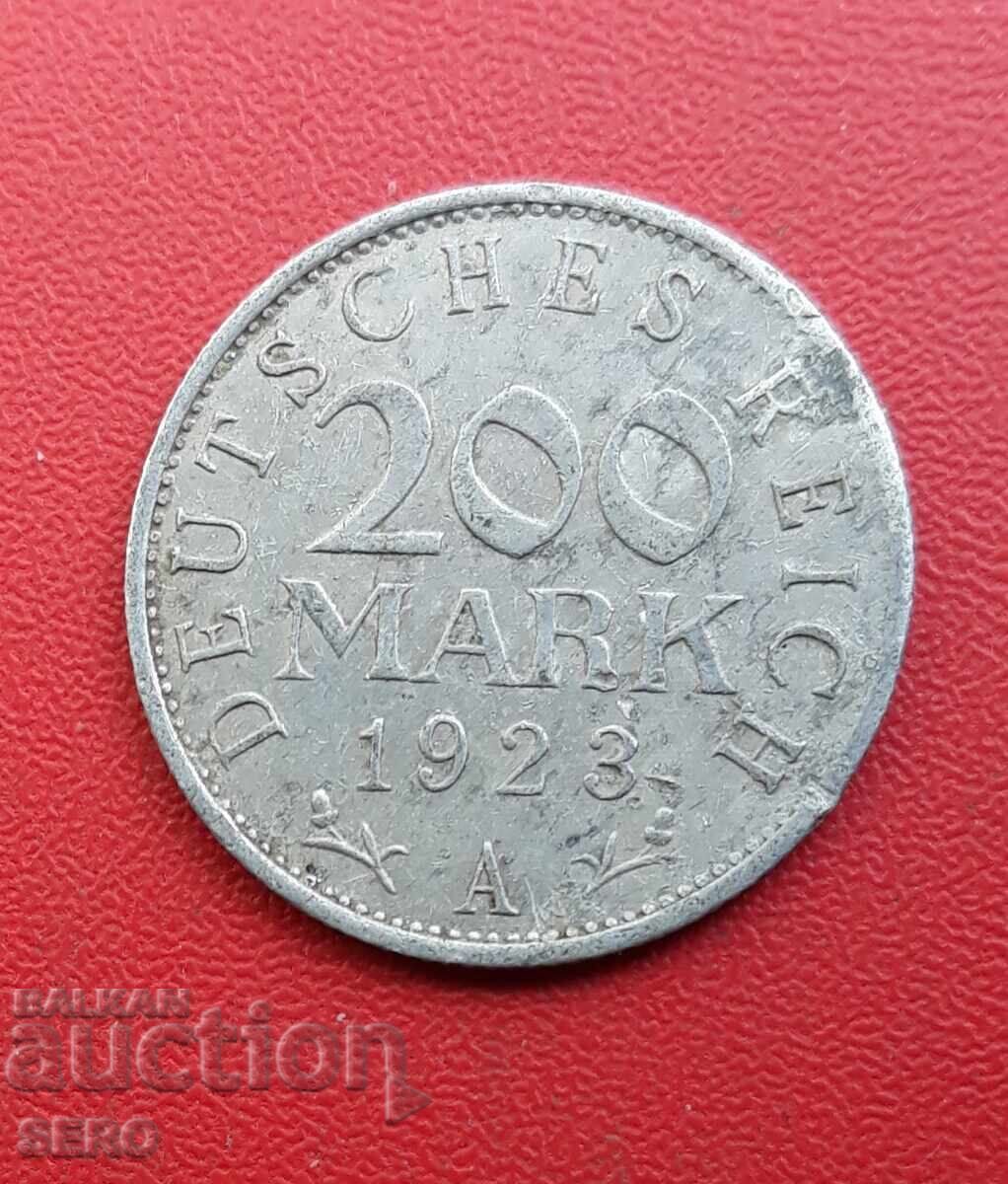 Germania-200 timbre 1923 A-Berlin