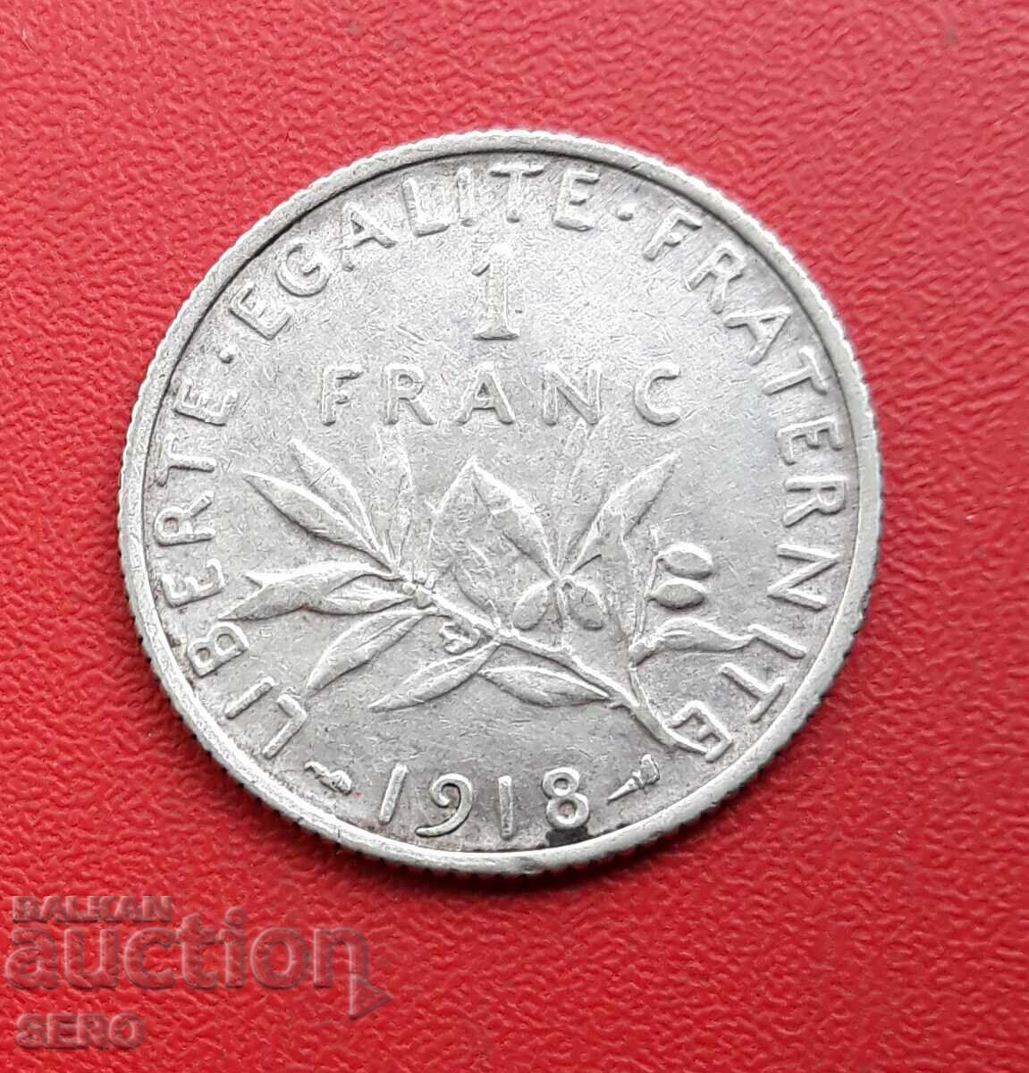 France-1 franc 1918-silver France-1 franc 1918-silver