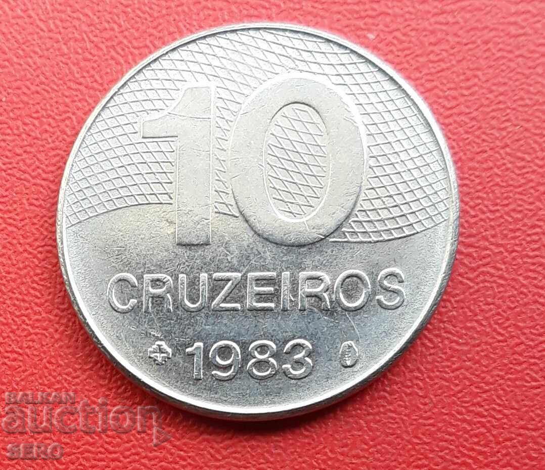 Brazil-10 Cruzeiros 1983