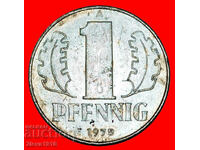 HAMMER AND COMPASS (1960-1990): GERMANY ★ 1 PFENNIG 1975A!