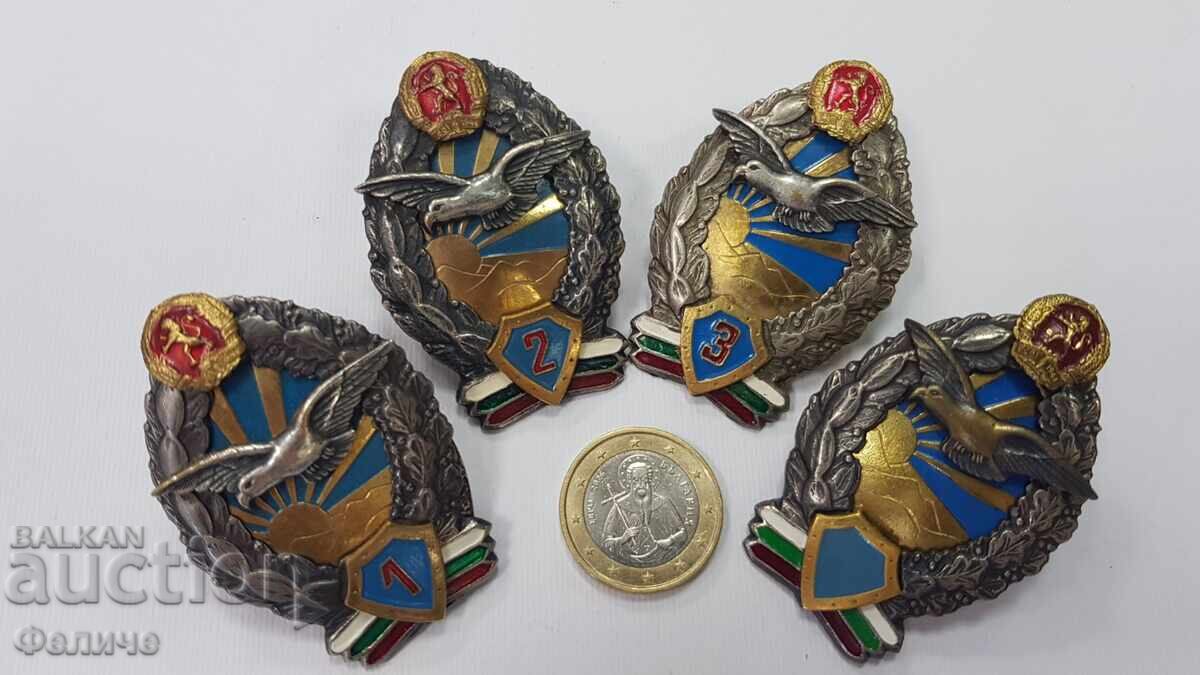 Set of 4 Bulgarian Socialist Pilot Badges, Badges with price € 199.00 | 389.21 BGN