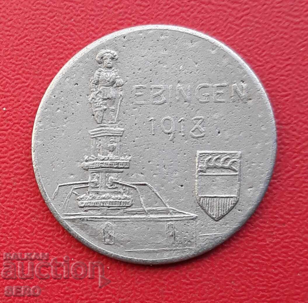Γερμανία-Βάδη-Βυρτεμβέργη-Ebingen-10 πφένιγκ 1918 με τιμή € 3.01 | 5.89 BGN