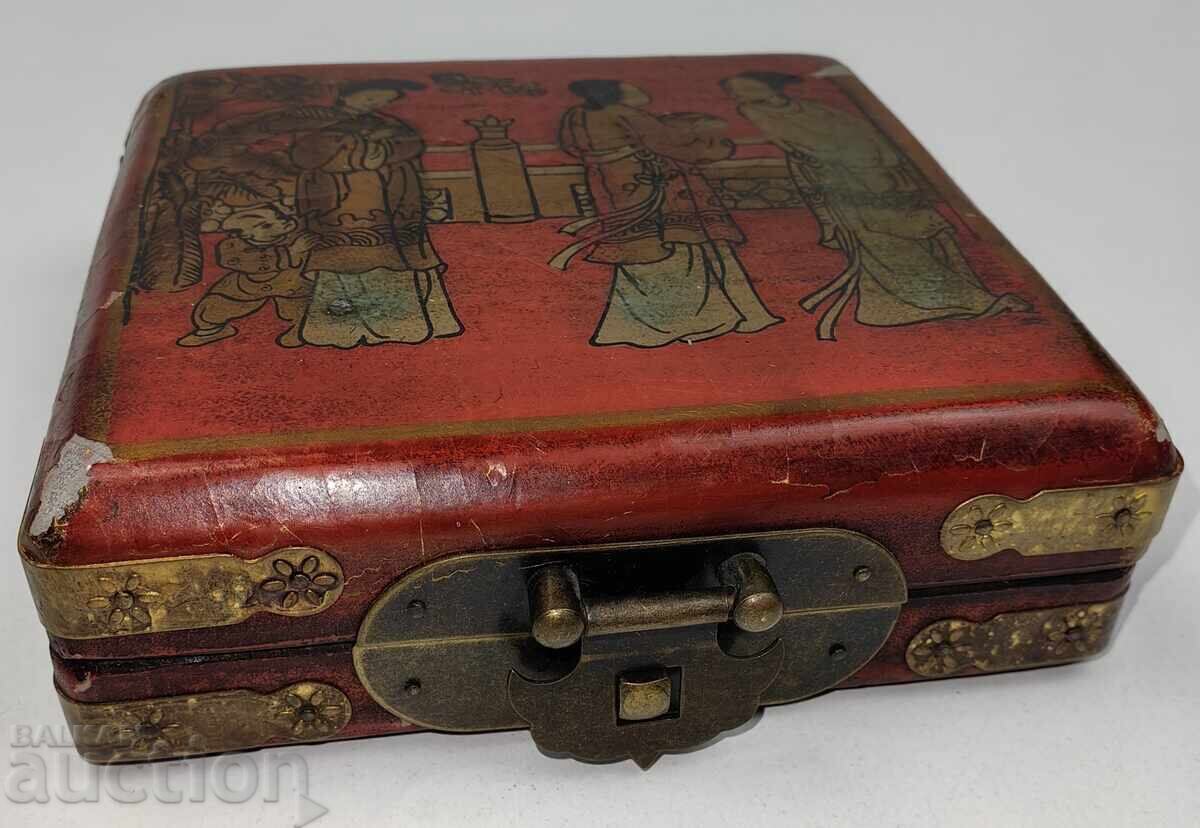 OLD CHINESE COMPASS IN BOX GIFT INSCRIPTION 2006 YEAR - 5