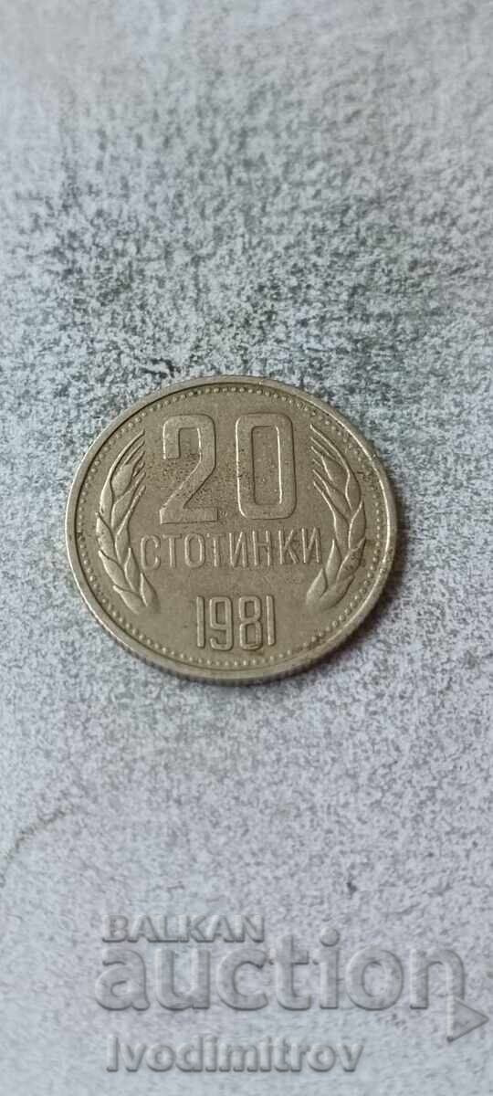 20 cents 1981