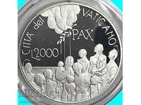 Vatican 2001 2000 Lire UNC PROOF box certificate silver