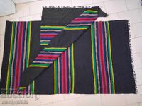 Old hand-woven wool rug mat carpet 2.85/0.95 meters