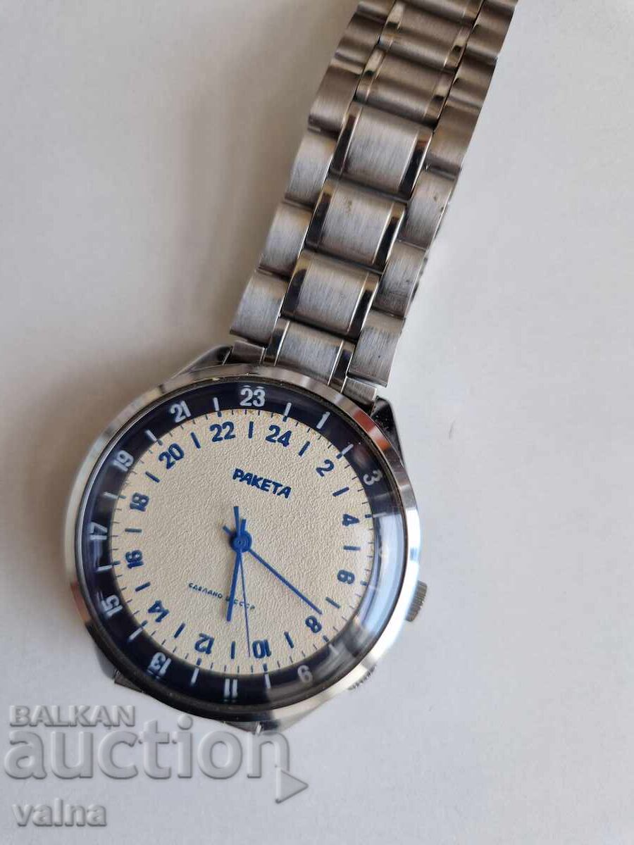24-hour Raketa, cal. 2623.H, 40mm case, USSR, TOP!
