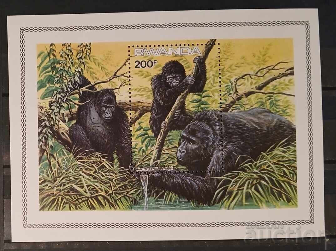 Ρουάντα 1985 Πανίδα Μπλοκ MNH
