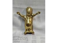 Figurină din bronz reprezentând un clovn