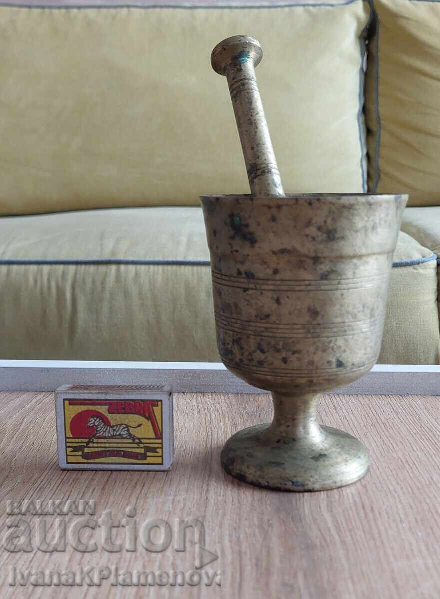Μπρούτζινο γουδί με γουδοχέρι vintage για συλλέκτες - 6 Μπρούτζινο γουδί με γουδοχέρι vintage για συλλέκτες - 6