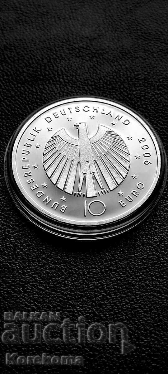 10 Евро Mondial 2006-FIFA-Сребро от 1ц.БЗЦ.Чети описанието! с цена € 0.01 | 0.02 лв.