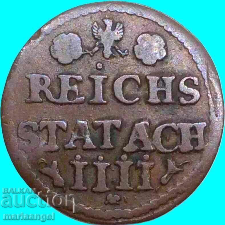 Germania 4 Heller 1757 Aachen VULTUR - 5
