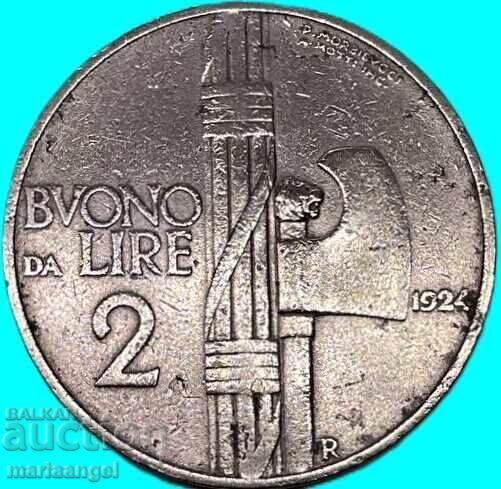 2 Lire 1924 Italia