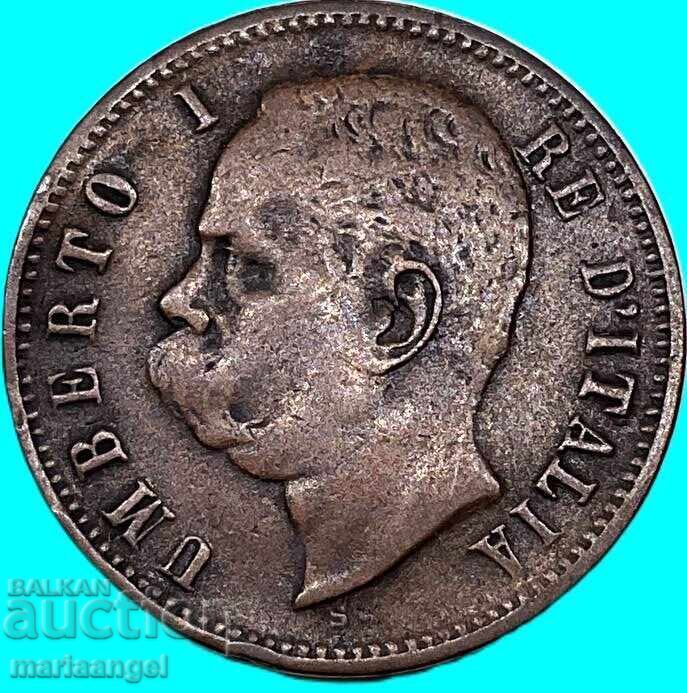 Δημοπρασία 2 Centesimi 1898 Ιταλία Βασιλιάς Umberto I