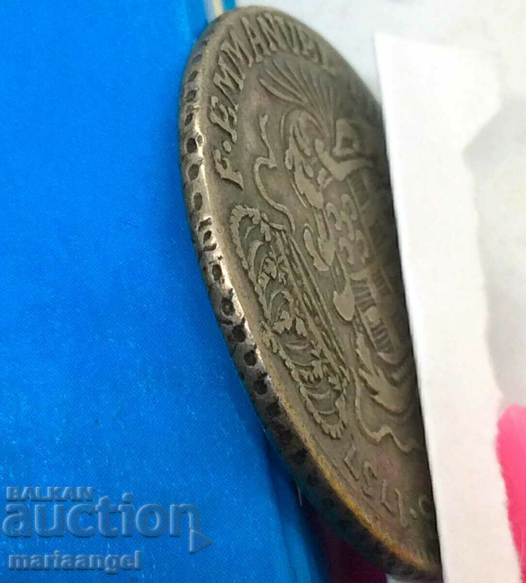 Livrarea Malta 15 Tari 1757 Marele Maestru Emmanuel Pinto 14.42g argint Livrarea Malta 15 Tari 1757 Marele Maestru Emmanuel Pinto 14.42g argint