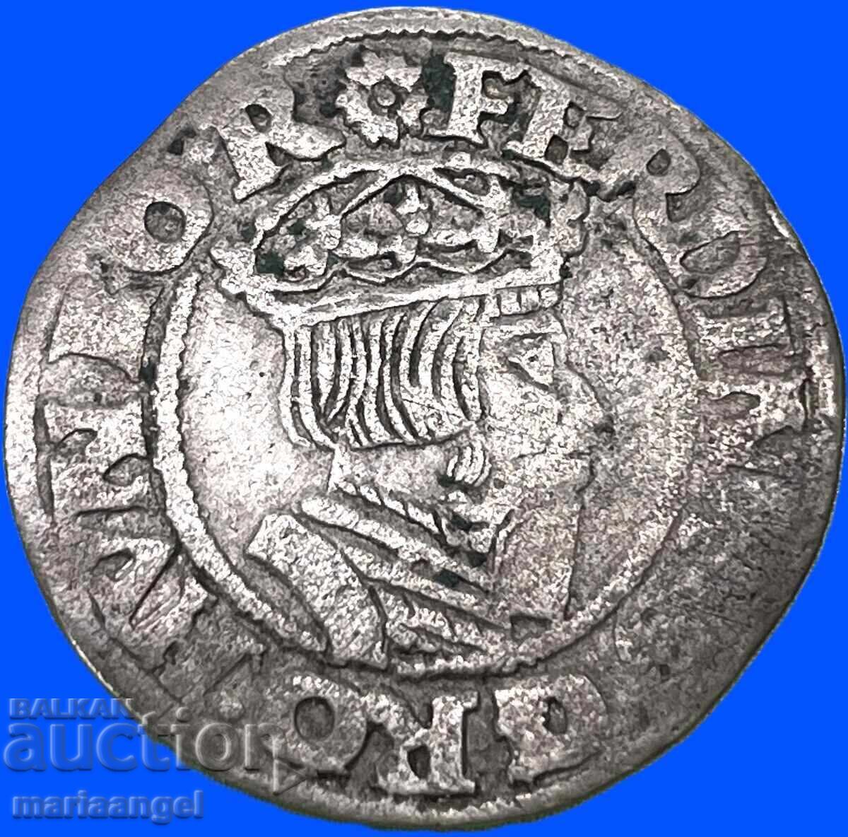3 kreĭtseri 1558 Austria Linz - raritate! Ferdinand I argint