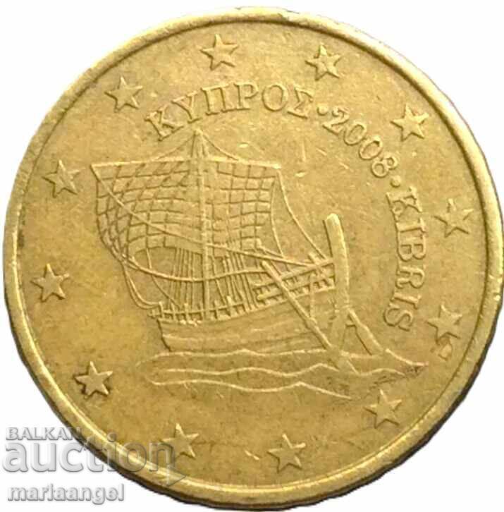 Δημοπρασία 50 λεπτά ευρώ 2008 Κύπρος