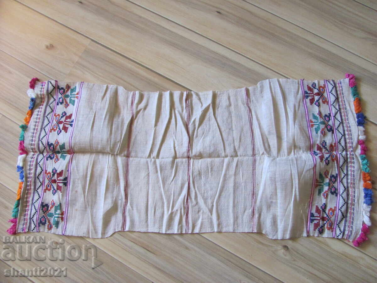 Prosop din secolul al XIX-lea, șervet, chenar, broderie manuală - 7 Prosop din secolul al XIX-lea, șervet, chenar, broderie manuală - 7