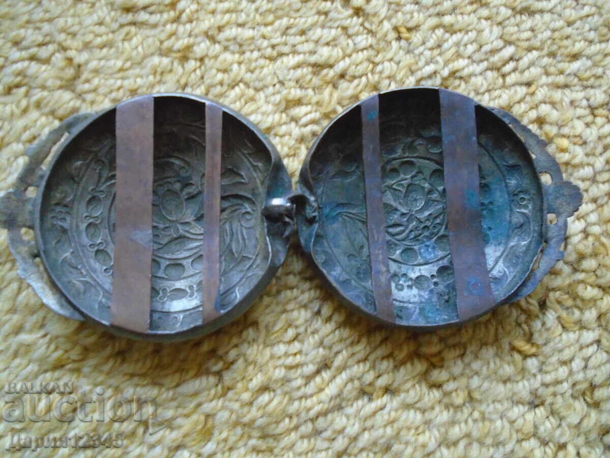 Two similar silver belt buckle halves, part of a collection with price € 400.00 | 782.33 BGN Two similar silver belt buckle halves, part of a collection with price € 400.00 | 782.33 BGN