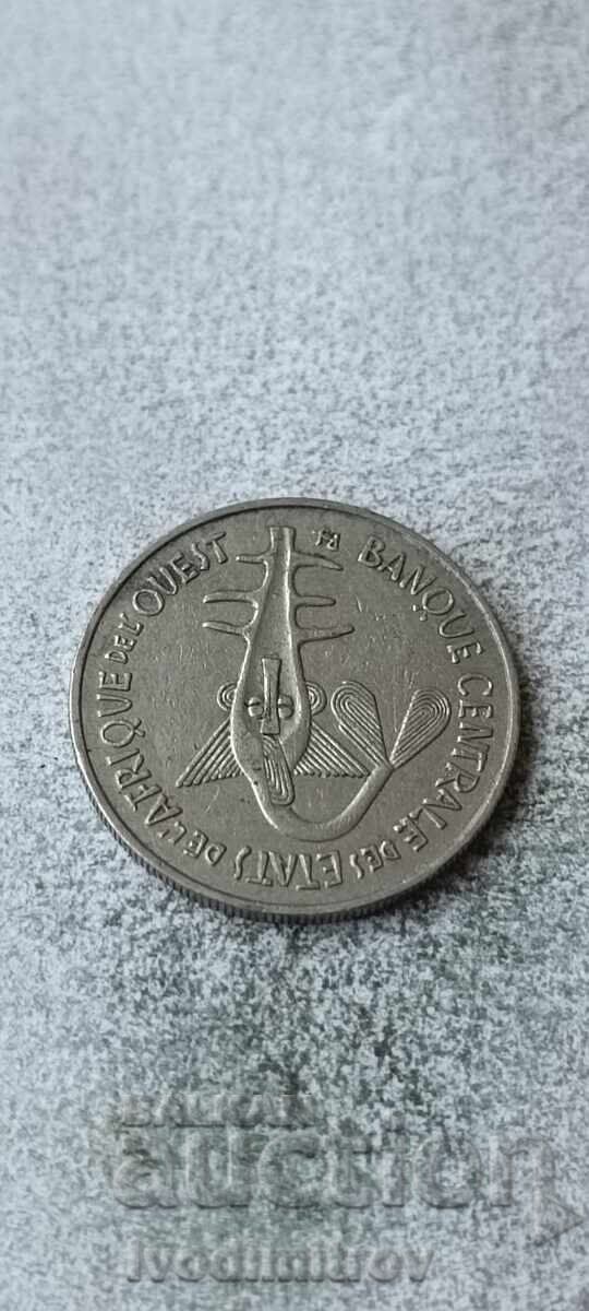 Западна Африка 100 франка 1969 с цена € 1.18 | 2.31 лв.