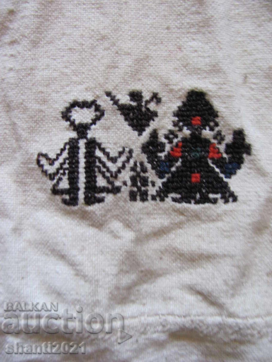 Cămașă macedoneană de port popular din secolul al XIX-lea, in, broderie din lână - 6 Cămașă macedoneană de port popular din secolul al XIX-lea, in, broderie din lână - 6