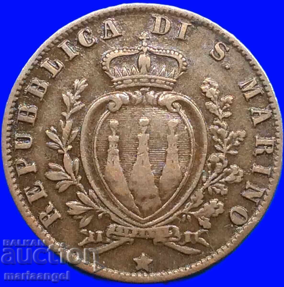 Παράδοση San Marino 1894 5 centesimi