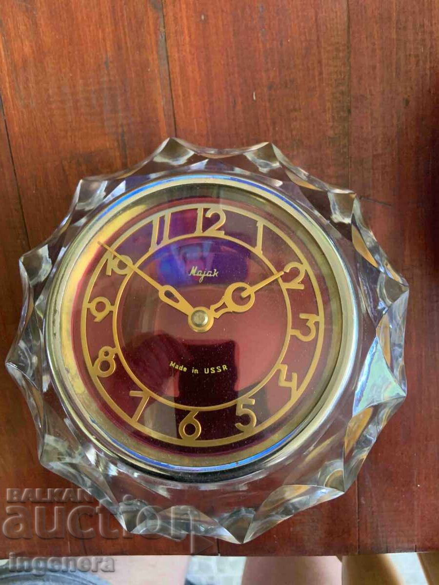 WORKING CRYSTAL TABLE CLOCK NO FLAWS SET with price € 49.90 | 97.60 BGN WORKING CRYSTAL TABLE CLOCK NO FLAWS SET with price € 49.90 | 97.60 BGN