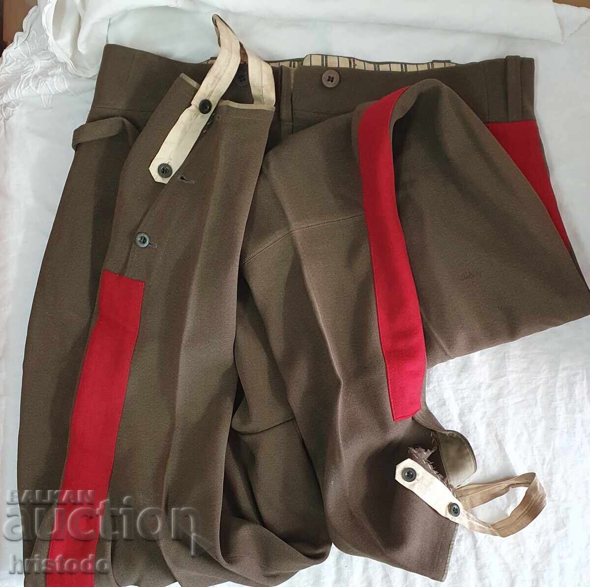 Pantaloni militari vechi regali, tip chilot (breeches) - 5