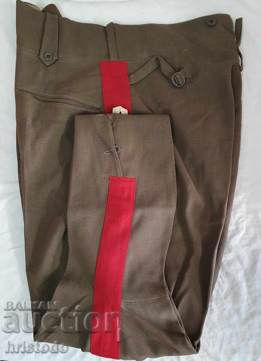 Pantaloni militari vechi regali, tip chilot (breeches)