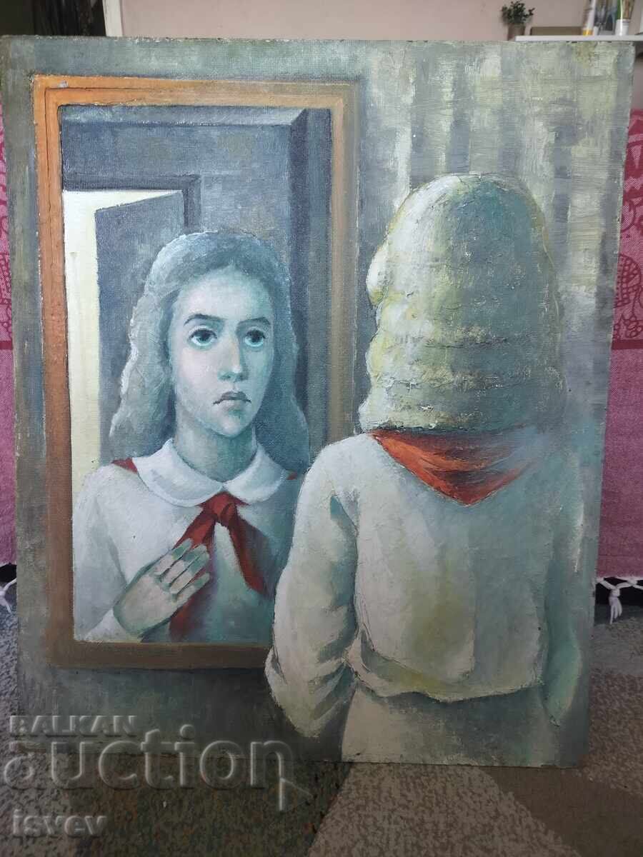 Pioneer oil painting socialist art
