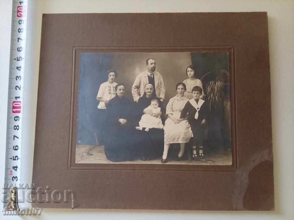 Снимка картон фотография Ямбол 1924 г.