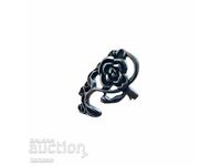 Rose ring, surgical steel
