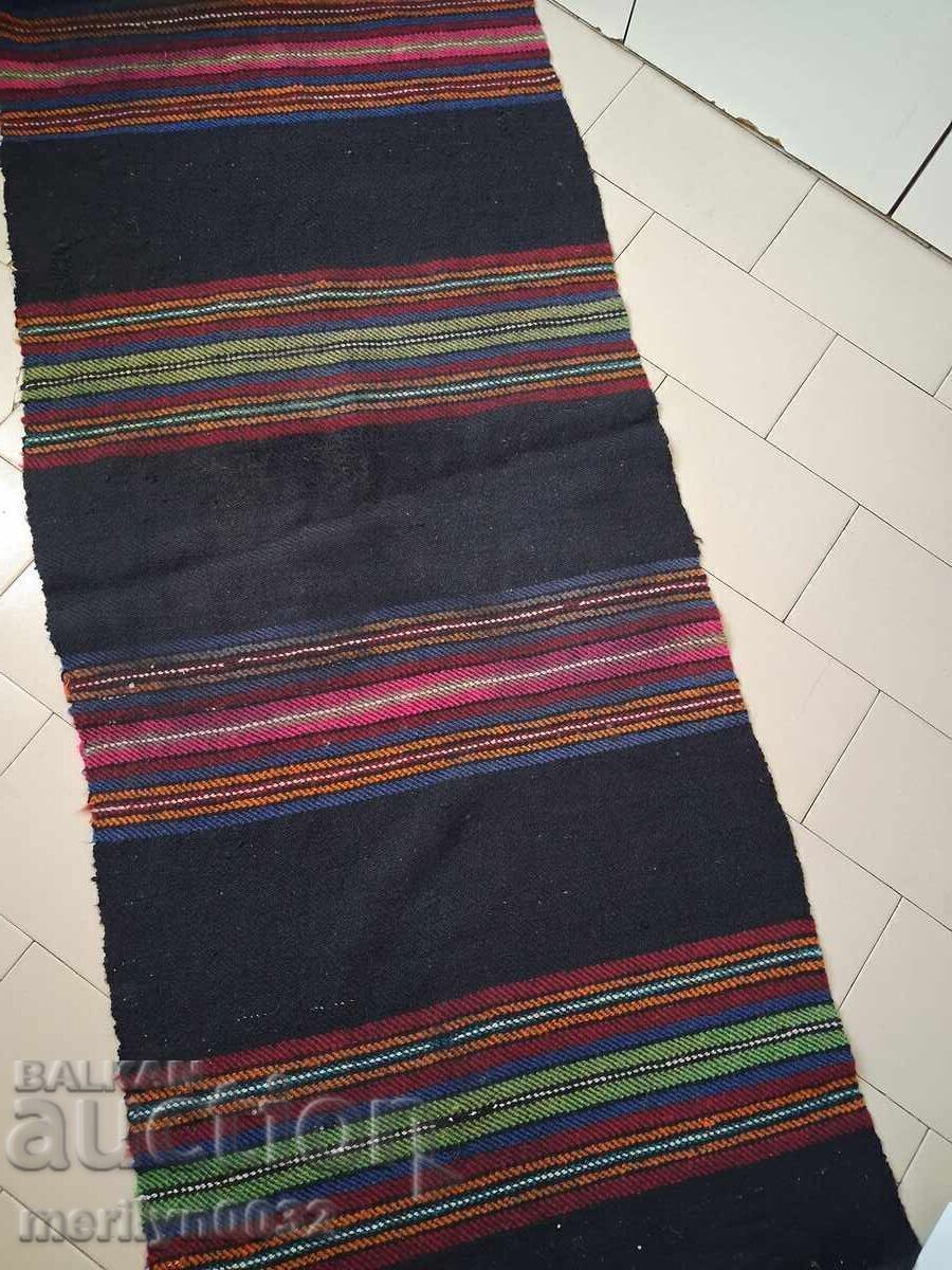 Vechi covor țesut manual din lână, preș, 2,00/0,80 metri Vechi covor țesut manual din lână, preș, 2,00/0,80 metri