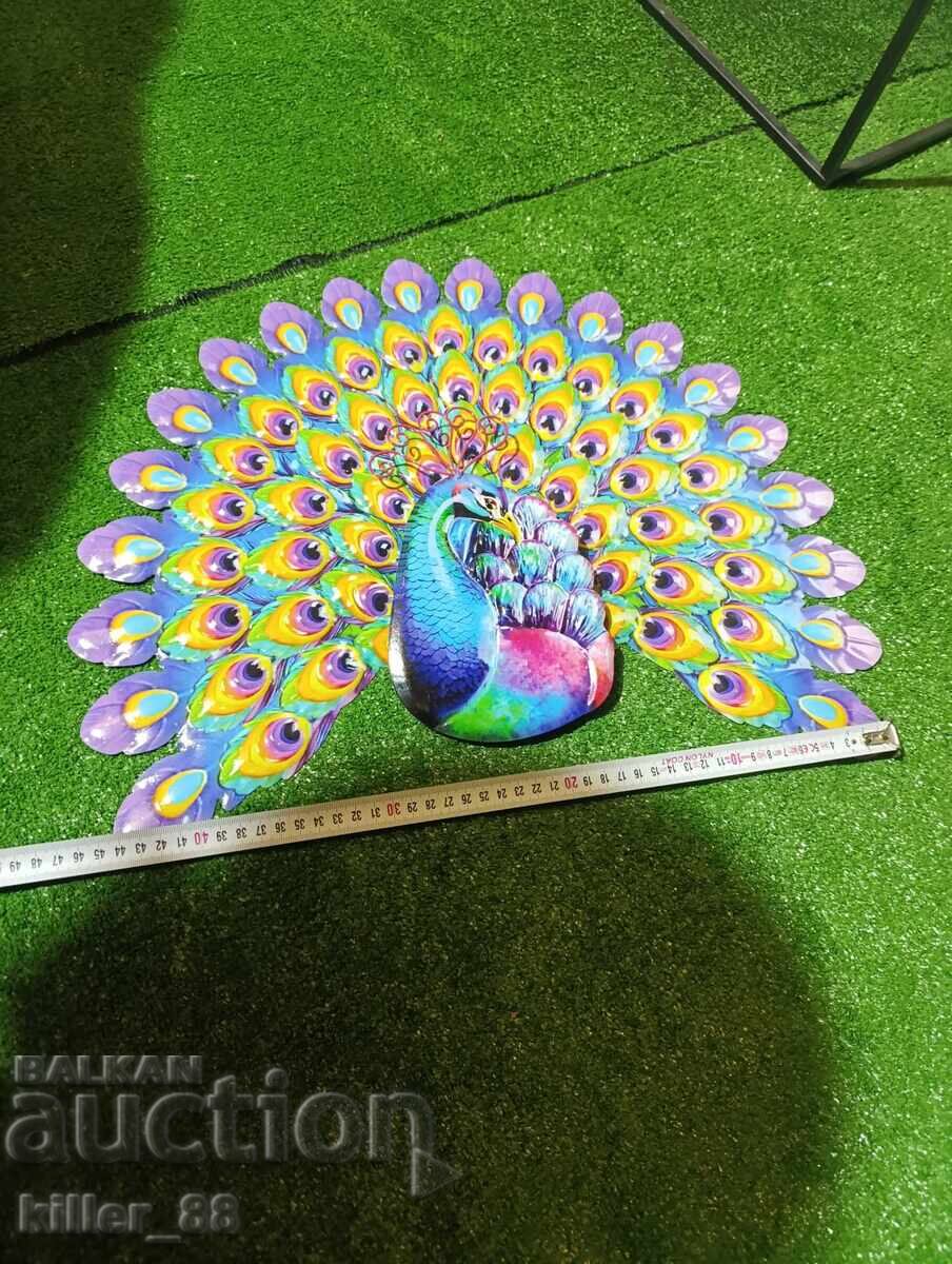Auction Metal peacock wall decoration Auction Metal peacock wall decoration