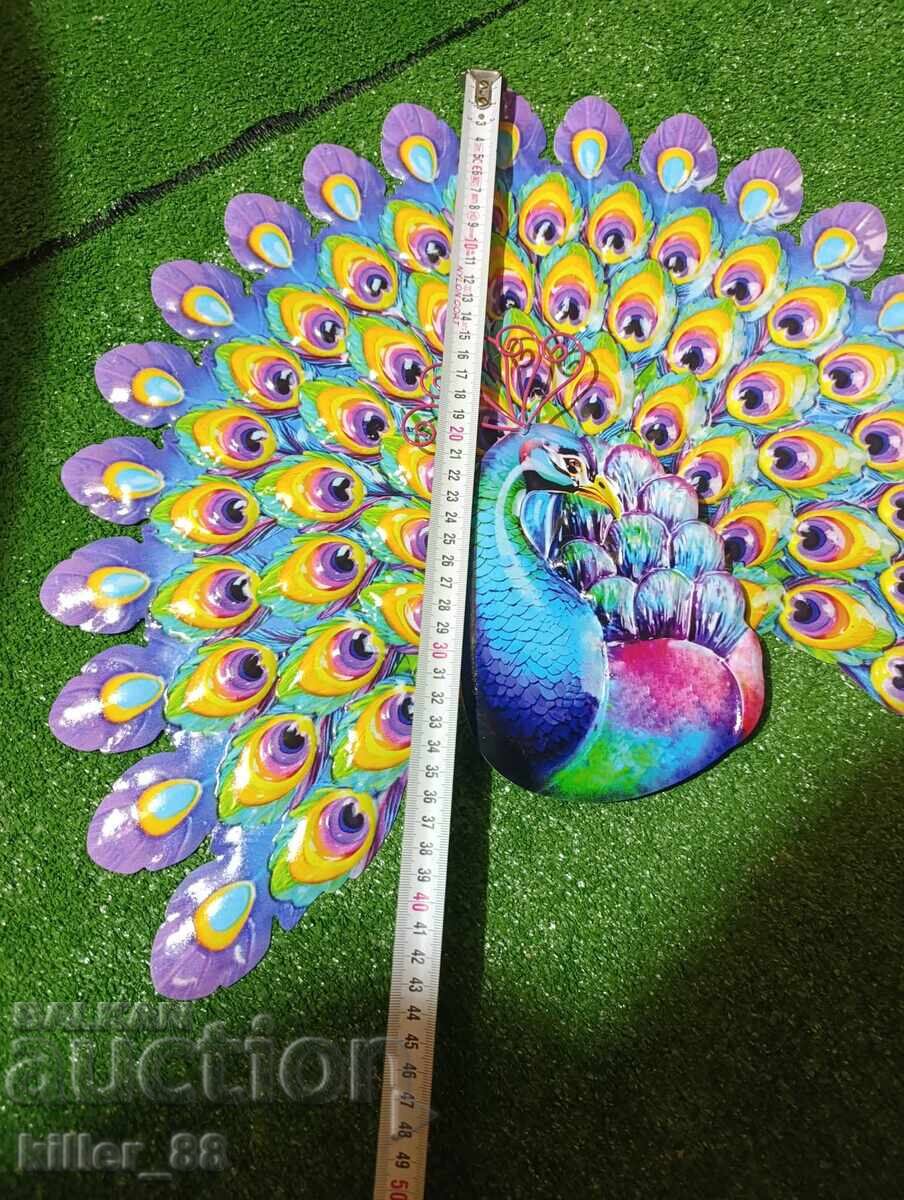 Metal peacock wall decoration - 5 Metal peacock wall decoration - 5