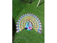 Metal peacock wall decoration