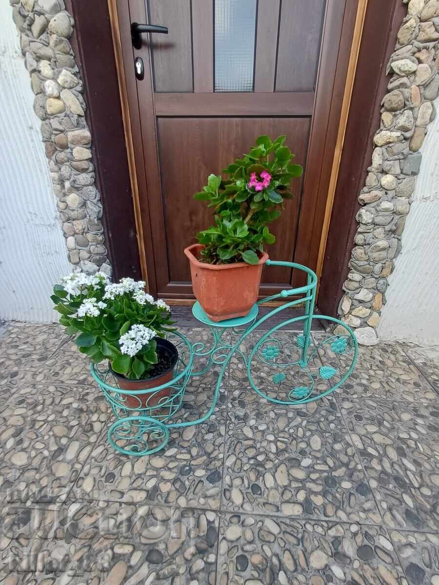 Decorațiune de grădină tricicletă metalică Decorațiune de grădină tricicletă metalică