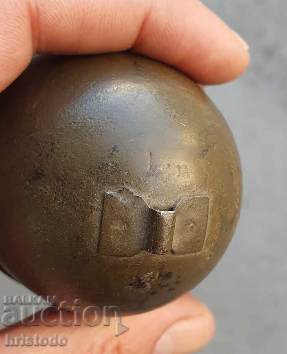 Livrarea Carcasă de grenadă germană inactivă M39 „Ou” WWII 1944 Livrarea Carcasă de grenadă germană inactivă M39 „Ou” WWII 1944