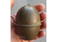 Carcasă de grenadă germană inactivă M39 „Ou” WWII 1944
