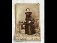 Стара снимка картон Адолф Бронфен Търново 1899