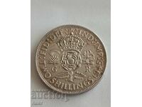 Англия 2 шилинг 1945 Сребро 11.28