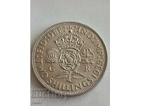England 2 shillings 1939 Silver 11.28